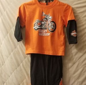 Harley Davidson two piece jumpsuit